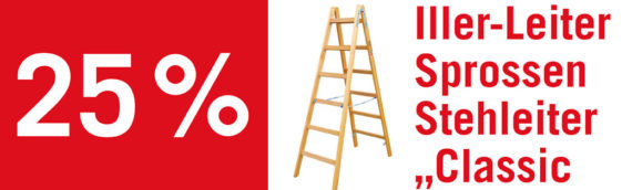 Angebot Iller Leiter Sprossen Stehleiter „Classic“ München