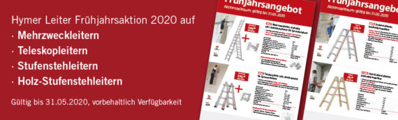 Hymer Leitern – Frühjahrsaktion Mai 2020