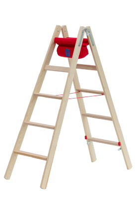 Hymer Holz-Stufenstehleiter